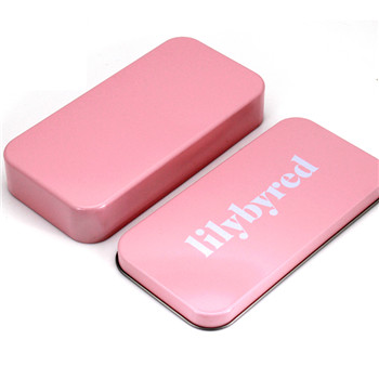 廠家直銷長方形禮品鐵盒_粉色禮品鐵盒包裝定制