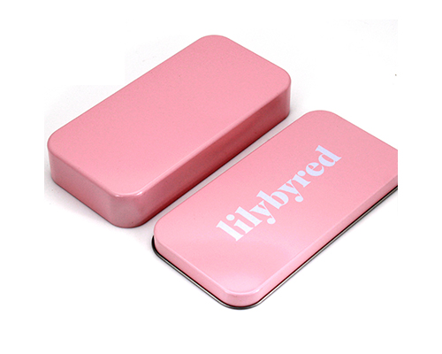粉色禮品鐵盒包裝定制